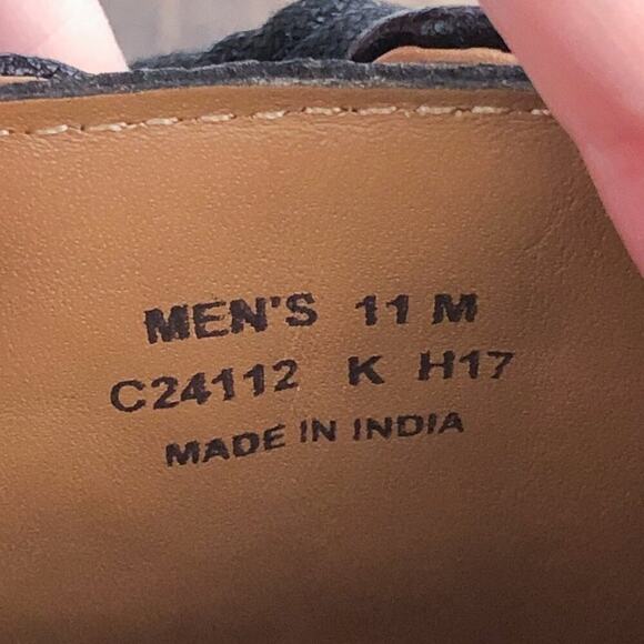 Cole Haan Leather Wingtip Derby Shoe Brogue Details GrandOS C24112 Size 11 Black - Picture 15 of 16